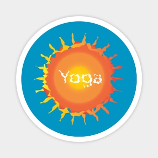 Sun Hot Yoga Magnet